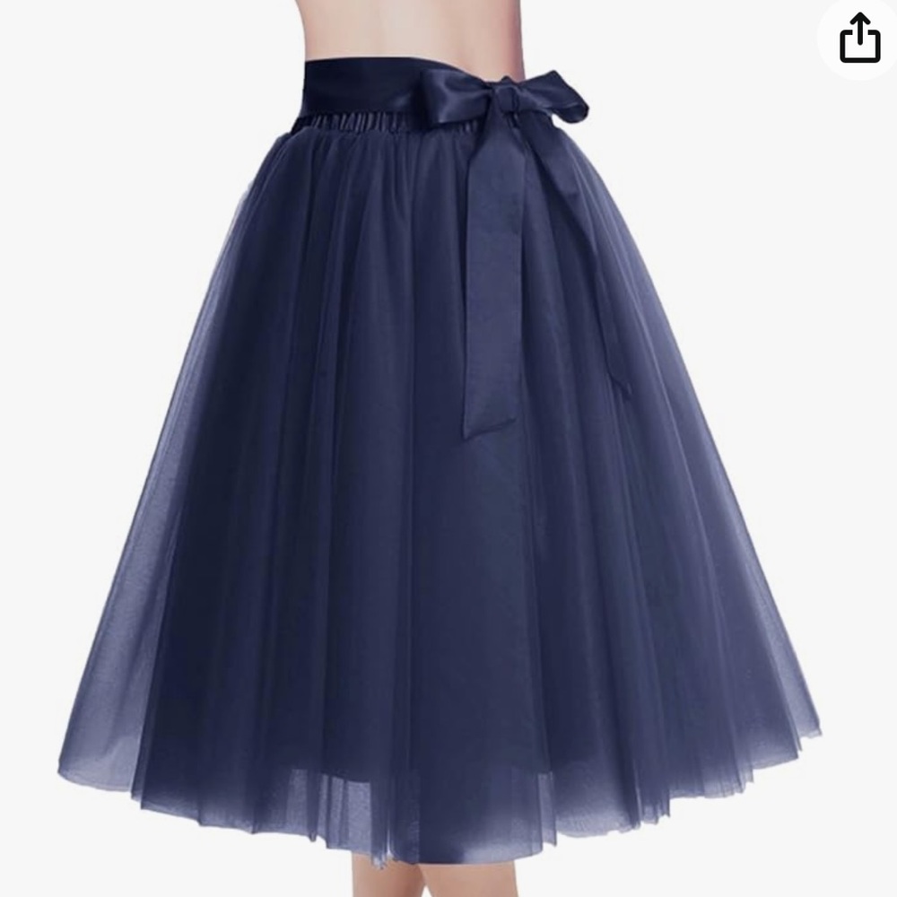 Blue Tulle Skirt